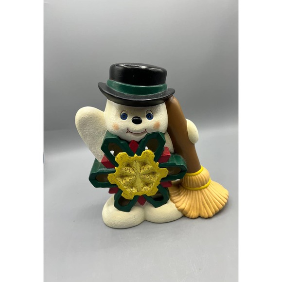 Snowflake Belly Snowman Lighted Snowman with Snowflake Body Waving Snowman - Picture 4 of 9